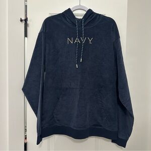 USNA Navy Academy Corduroy Hoodie League 91 Collegiate Large NWT Corded Pullover